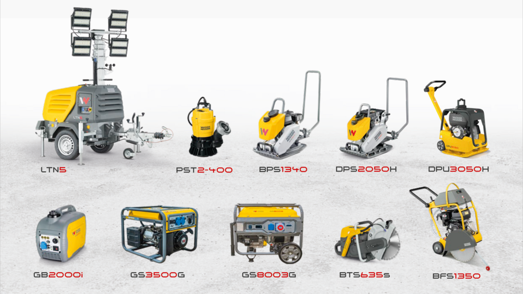 Liqht equipment from Wacker Neuson 