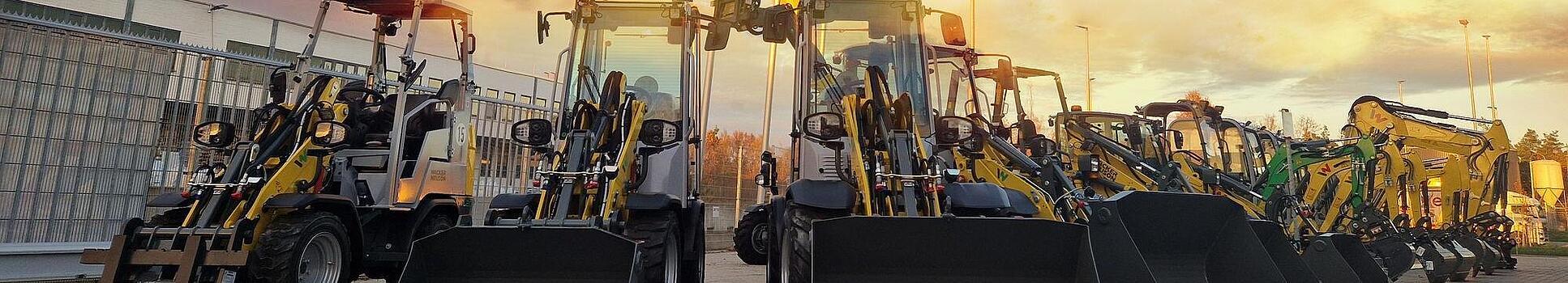Rental machines wheel loaders at wacker neuson