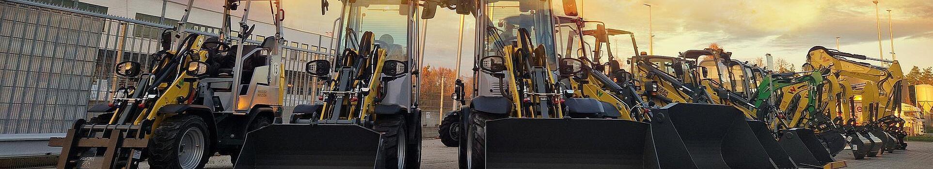 Rental machines wheel loaders at wacker neuson