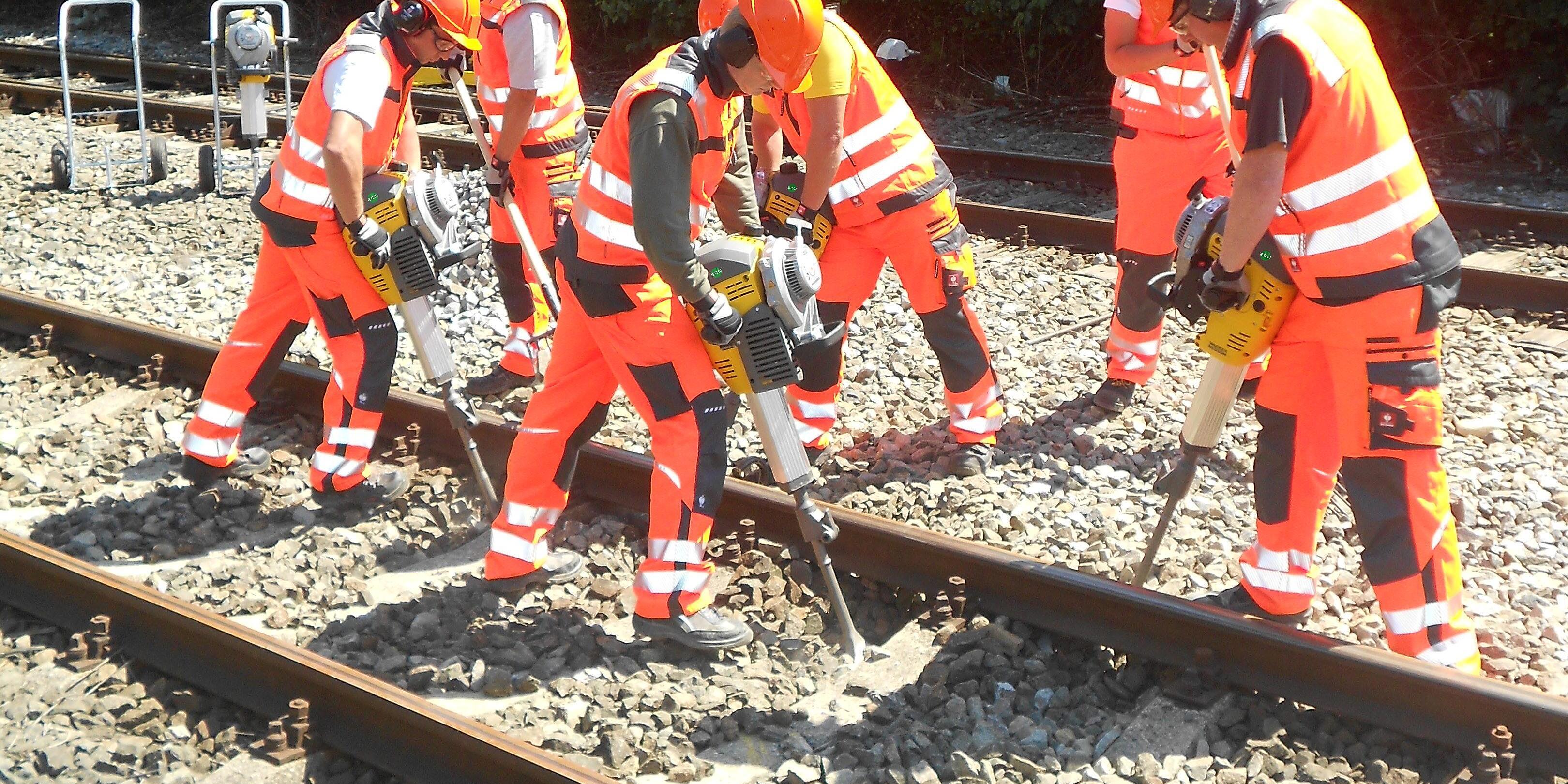track tamper in action